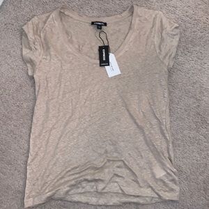 Express linen tee new with 🏷